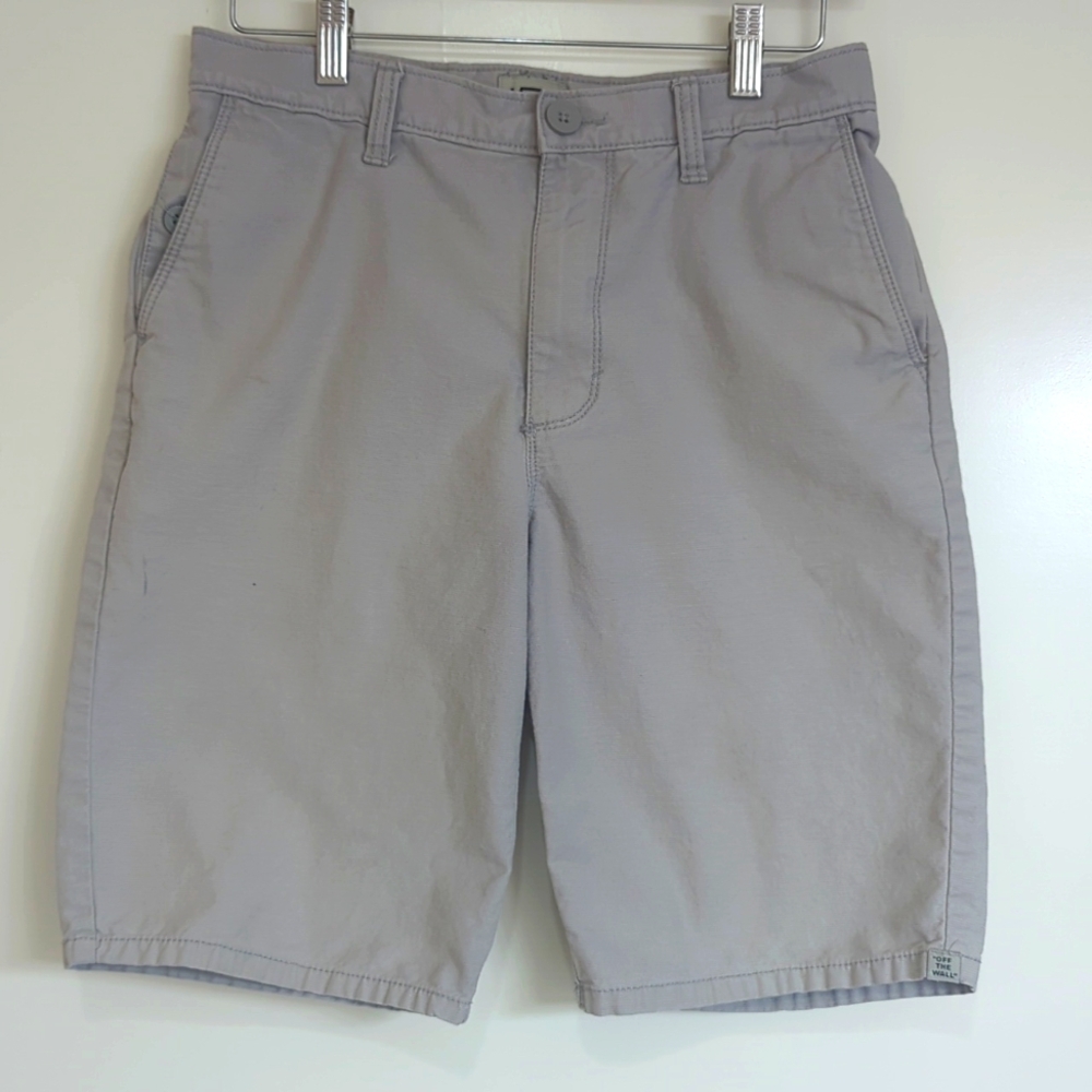 Vans Men's Shorts Off The Wall Khaki Beige size 28 Skater Preppy Casual